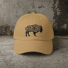 Khaki HCS Buffalo embroidered dad cap by High Country Standard