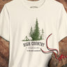 Natural HCS pine tree mountain graphic T-shirt by High Country Standard