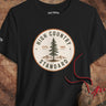 Black HCS evergreen seal outdoor graphic T-shirt by High Country Standard