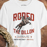 White The Dillon vintage Montana rodeo T-shirt by High Country Standard
